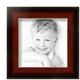 thumbnail image 2 of ArtToFrames 7" x 7" Matte Mahogany with Gold Accent Diploma Picture Frame, 7x7 inch Brown Wood Poster Frame (WOM-5109),  Pack, 2 of 7
