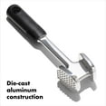 thumbnail image 3 of OXO Good Grips Meat Tenderizer - Die Cast, Non-Slip Grip - Black, 1.85" x 2.45" x 9.75", 3 of 6