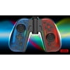 Motion Controllers pair with a USB Type-C Charging Cable & Joy-Con Alternative compatible with Nintendo Switch - Clear Blue Red