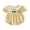 Yellow, variant on BemeyourBBs Newborn Baby Girls Golf Outfit Striped Bubble Rompers Cute Golf Embroidered Striped Doll Collar Short Sleeve Infant Bodysuits Playsuit Jumpsuits Summer Clothes