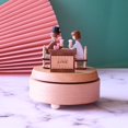 thumbnail image 4 of Caja de melodía de música mecánica hecha a mano hermosa pareja de amor Afortunado Sencillez, 4 of 5