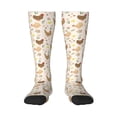 thumbnail image 2 of Lsque Chicken Family Printed Crew Socks Men's Women's LightWeight Thin Casual Calf Socks ,Knee High Socks,Cotton Socks, 2 of 9