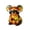 C#023, variant on Stained Glass Monkey Night Light with Warm LED Glow, USB Powered Resin Figurine Lamp for Bedroom Desk Shelf, Kids Room Decor and Cozy Ambient Lighting