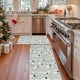 thumbnail image 5 of Tapete decorativo navideño para cocina, resistente al aceite y a las manchas, juego de tapetes de entrada resistentes al desgaste, alfombras de nailon para pisos, 5 of 6