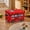 Red, variant on School Bus Treasure Box for Classroom Foldable Chest Storage Box with Lid, Teachers Students Toy Chest, Kids Prizes Awards for Bedroom Playroom Basket