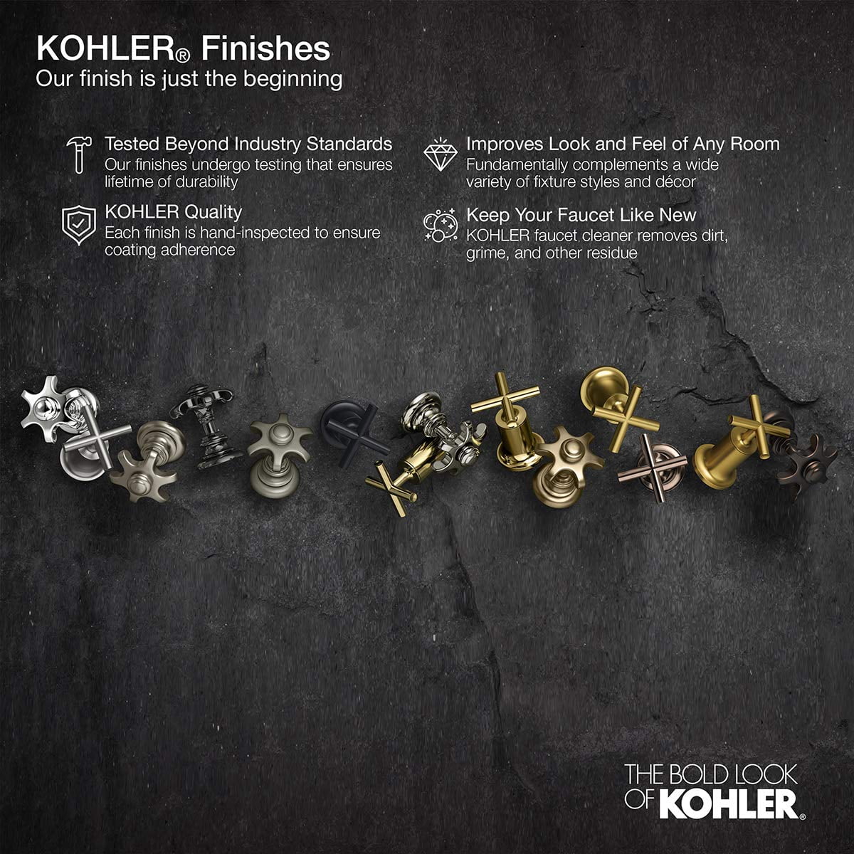 Kohler Awaken Handbrause – 3 Sprüharten, 6,6 L/min, Mit MasterClean Reinigung, ADA-Abschaltung