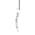 thumbnail image 6 of Auory Dual Heart White Gold Plated Pendant with Sparkling Moissanite Studded Stones for Women, 6 of 8