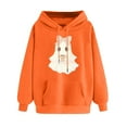 thumbnail image 4 of cocolona Womens Halloween Hoodie Fall Casual Long Sleeve Drawstring Sweatshirts Halloween Graphic Sweatshirts with Pockets, 4 of 4