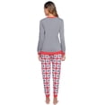 thumbnail image 3 of Purcoar Women's Pajamas Set Long Sleeve Sleepwear Soft Cotton Loungewear, 2-Piece, 3 of 11