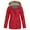Red, variant on Lindreshi Rain Jacket Womens Waterproof with Hood Women Solid Rain Jacket Outdoor Plus Size Hooded Raincoat Windproof