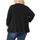 thumbnail image 3 of Cárdigan Plus Size Agnes Orinda para Mujeres, Suave, de Manga 3/4, Abierto, Corto, Shrug, Bolero, Cárdigans, Chaqueta 1X Negro, 3 of 6