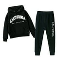 thumbnail image 5 of Zshosam Teen Girl Clothes Toddler Girls Fleece Hoodie and Leggings Outfit Set Infant to Big Kid Size 3T 4T,(Black 3-4 Years), 5 of 5