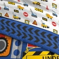thumbnail image 6 of Dream Factory Under Construction Full 7 Piece Comforter Set, Polyester, Microfiber, Blue, Multi, Child, Unisex, 6 of 8