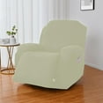 thumbnail image 2 of Clearance! 4-Piece Super Soft Recliner Cover Milk Silk Fitted Recliner Chair Cover Solid Color Recliner Sofa Cover Washable Furniture Protector on Clearance Yellow, 2 of 8
