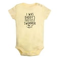 thumbnail image 5 of iDzn Pack of 2, I was Daddy's Fastest Swimmer & I'm Proof That My Daddy Doesn't Shot Blanks Funny Rompers For Babies, Newborn Baby Unisex Bodysuits, Infant Jumpsuits, Toddler One-Piece Oufits, 5 of 5