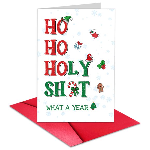 Tarjeta de Navidad TQDaiker, graciosa y divertida felicitación navideña