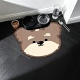 thumbnail image 6 of Dog Head Shaped Pet Feeding Mat 23.6inX15.7in Waterproof Non-Slip Cat Bowl Mat for Small Pets, Coffee, 6 of 6
