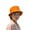Orange, variant on Toptie Classic Kids Cotton Bucket Hat Summer Outdoor UV Sun Protection Hat for Boys Girls-Yellow