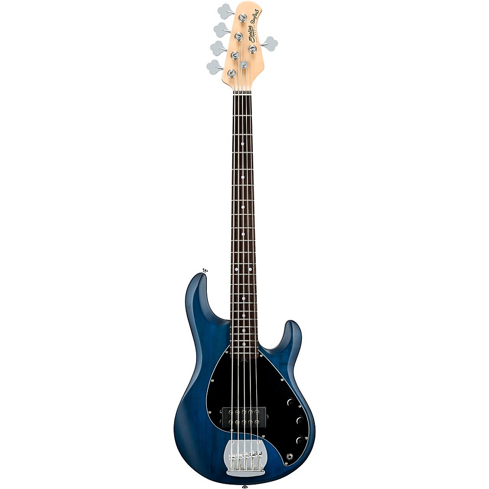 Sterling by Music Man StingRay RAY5 5-String Electric Bass Guitar Transparent Blue