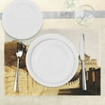 thumbnail image 3 of Ambesonne China Place Mats Set of 4, Stones Mountain, Standard Size, Sepia, 3 of 6