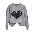 thumbnail image 6 of Godom Sweatshirts for Women Crewneck Casual Graphic Long Sleeve Shirts Tunic Tops oversized sweatshirt for womens, 6 of 6