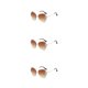 thumbnail image 5 of Gafas de sol sin montura Qarigey Protector para mujer multicolor tipo de lente de bloqueo, 5 of 6