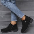 thumbnail image 2 of B91xZ Bottes pour Femmes Automne Antidérapantes Imperméables Chaussures d'Extérieur Confortables Mode Chaussures de Randonnée pour Femmes, Noir 7, 2 of 5