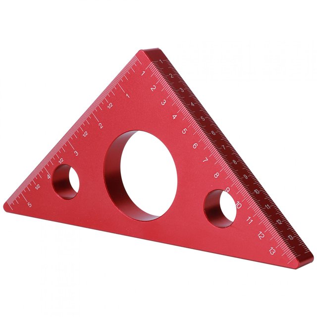 LHCER 5in/13cm Right Angle Height Ruler Aluminum Alloy Carpenter Measuring Tool,Woodworking Measuring Tool,Square Ruler
