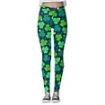thumbnail image 3 of WILLBEST Leggings de Yoga Con Estampado de Santos Para Mujer, Informales, de Cintura Alta, Elásticos, Para Entrenamiento, Cómodos, Suaves y Transpirables, Ropa Deportiva Deportiva Mediana, 3 of 4