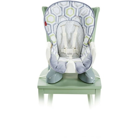 Fisher-Price SpaceSaver Adjustable High Chair, Geo Meadow