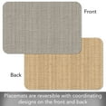 thumbnail image 6 of CounterArt Taupe/Natural 4-Pack Faux Basket Weave Design Reversible Tabletop Placemats, 6 of 8