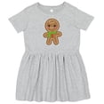 thumbnail image 3 of Inktastic Gingerbread Christmas Girls Toddler Dress, 3 of 5