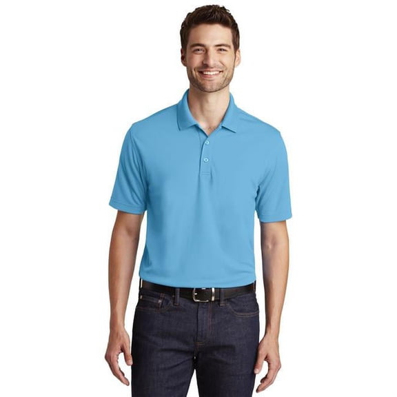 Port Authority 1236815 Dry Zone UV Micro-Mesh Polo Shirt, Carolina Blue - Extra Large