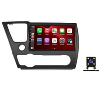 Android 13 Car Radio Carplay Stereo Wifi for Honda Civic 2013-2017 9in IPS Touch Screen GPS Navigation with GPS FM/SWC Bluetooth Backup Camera