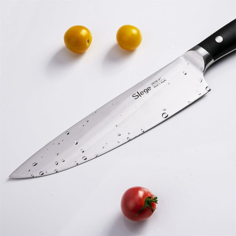 Virginia Boys Kitchens 3 Piece Chef Knife Set - Made in USA 420 High Carbon  Stainless Steel - Chef, Utilty, Paring Knives
