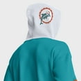 thumbnail image 5 of Men's Fanatics Aqua Miami Dolphins Helmet Retro Pullover Hoodie, 5 of 7