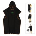 thumbnail image 5 of QccHieUs Surf Poncho Changing Robe, Adult Fast Dry Microfiber Wetsuit Changing Towel, Lightweight Hooded Rope for Surfing Beach Swim Water Sports Black, 5 of 6