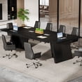 thumbnail image 7 of Tribesigns 8ft Conference Table, Large Meeting Table for 8-10 People, Business Seminar Furniture for Office Conference Room, 7 of 7