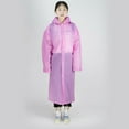 thumbnail image 5 of Durable Mens Womens One-piece Waterproof Jacket Rain Coat Hooded Button Raincoat, 5 of 5