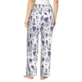 thumbnail image 3 of Daiia Lavender Bicycle Women's Sleep Pant with Pockets and Drawstring,Pajama Pants-Large, 3 of 9