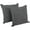 Gray, variant on 25-inch Double-corded Solid Twill Square Floor Pillows with Inserts (Set of 2), Royal Blue