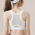 thumbnail image 5 of 3 Pack Teen Girls Sports Bra Seamless Wireless Training Bras with Removable Padding Bralette Cropped Tops Seamless Sport Bra White 15-17Y, 5 of 5