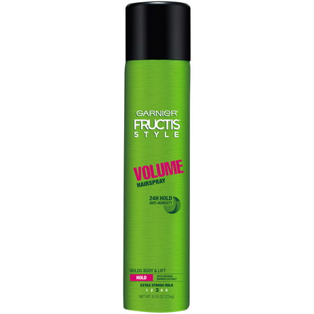 Garnier Fructis Style Volume Anti-Humidity Hairspray, Extra Strong Hold, 8.25 (The Best Hair Products For Humidity)