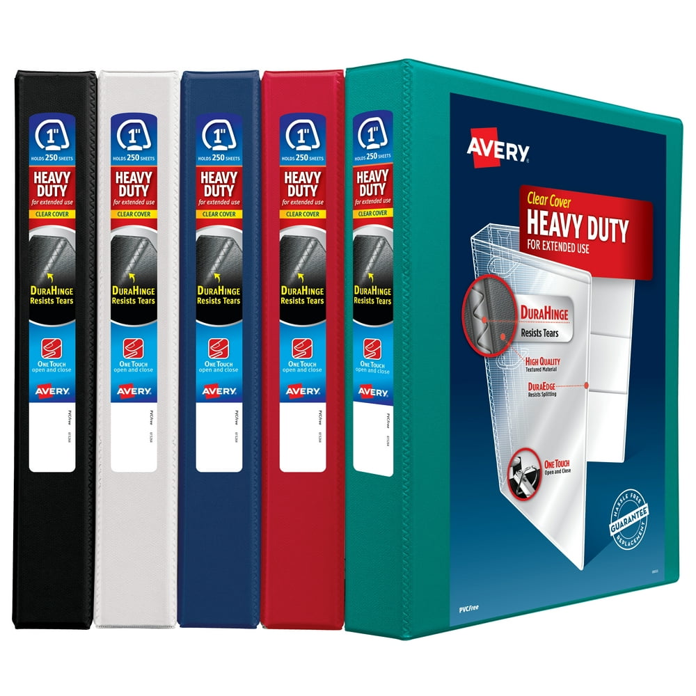 Avery HeavyDuty View Binder, 1" Rings, 220Sheet Capacity