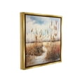 thumbnail image 4 of Stupell Industries Looming Beach Reeds Landscape Painting Gold Floater Framed Canvas Art Print Wall Art, 25 x 25, 4 of 10
