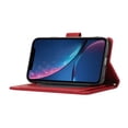 thumbnail image 2 of Allytechgroup Wallet Case for Apple iPhone X/ iPhone XS with Crossbody Strap Hand Wrist, Makeup Mirror Cards Slots Cash Pocket RFID Blocking Flip Stand Slim Case Cover for iPhone X/ iPhone XS, Red, 2 of 7