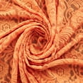 thumbnail image 2 of Zelouf Evie Stretch Lace Solid  , Sewing, DIY, Crafts Fabric by the Yard, Vibrant Apricot, 7 Yard, 2 of 3