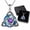 February/Amethyst, variant on Celtic Trinity Knot Necklace for Women, Irish Jewelry with 12 Birthstone Colors, Adjustable Box Chain