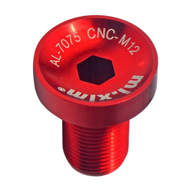 Perno de brazo de manivela de bicicleta Colamx Tornillo de soporte inferior hexagonal 6 mm Rojo