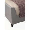 thumbnail image 5 of Bowery Hill Linen Upholstered Wood California King Bed in Gray, 5 of 7